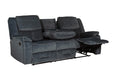 Klayton 3 Seater Manual Recliner Charcoal
