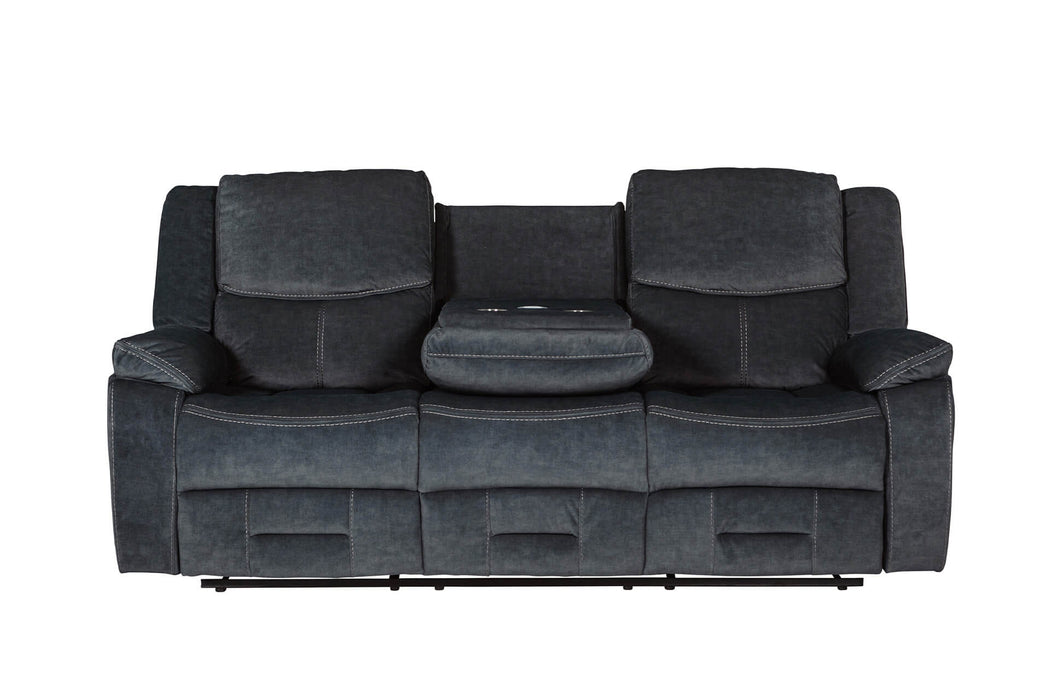 Klayton 3 Seater Manual Recliner Charcoal