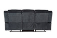 Klayton 3 Seater Manual Recliner Charcoal