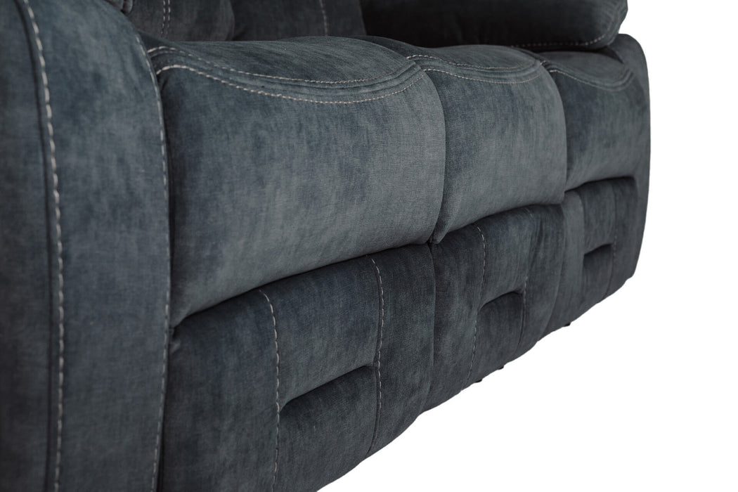 Klayton 3 Seater Manual Recliner Charcoal