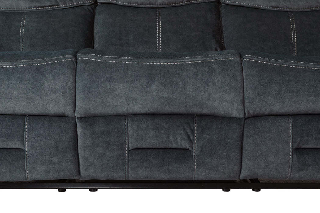 Klayton 3 Seater Manual Recliner Charcoal