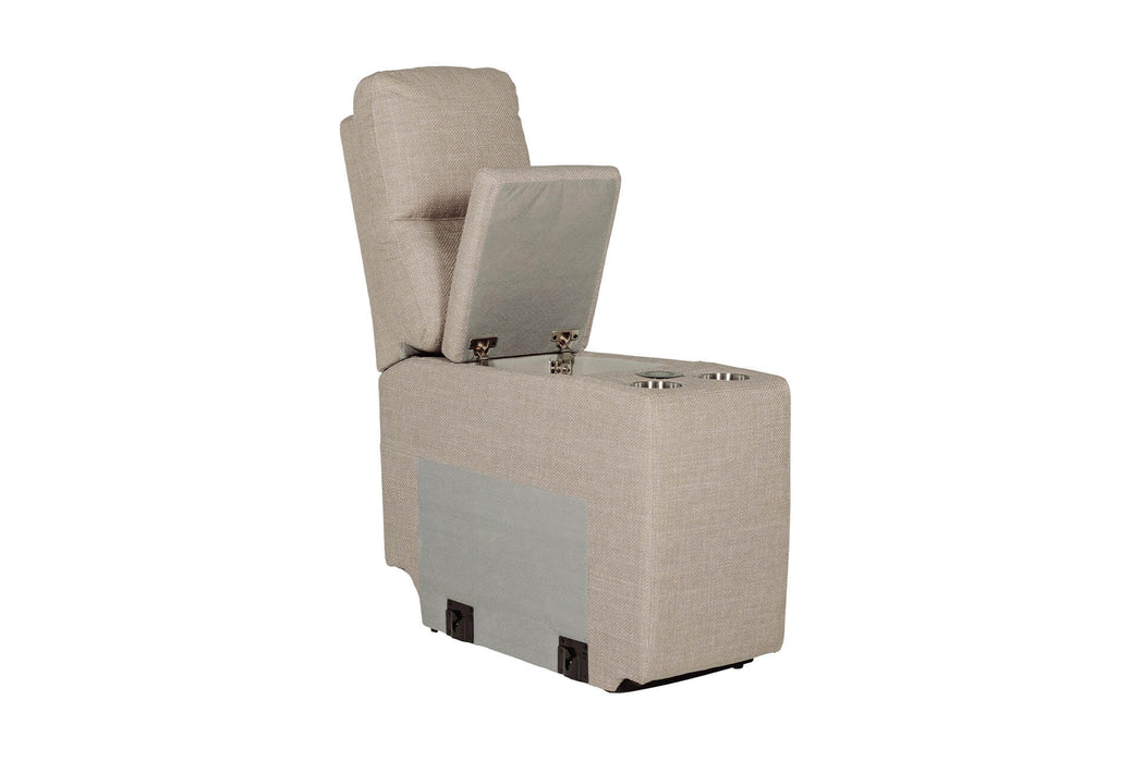 Russo - Console Sectional (with usb charger) - Stone