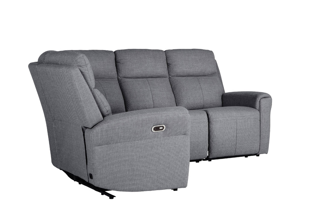 Russo Corner Group Electric Recliner (4pcs) -  Stone