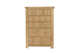 Delaney 8 Drawer Tall Chest Oak