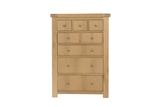 Delaney 8 Drawer Tall Chest Oak