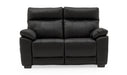 Positano 2 Seater Sofa Black