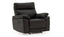 Positano 1 Seater Recliner Black
