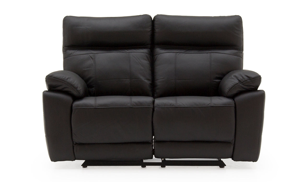 Positano 2 Seater Recliner Black