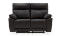 Positano 2 Seater Recliner Black