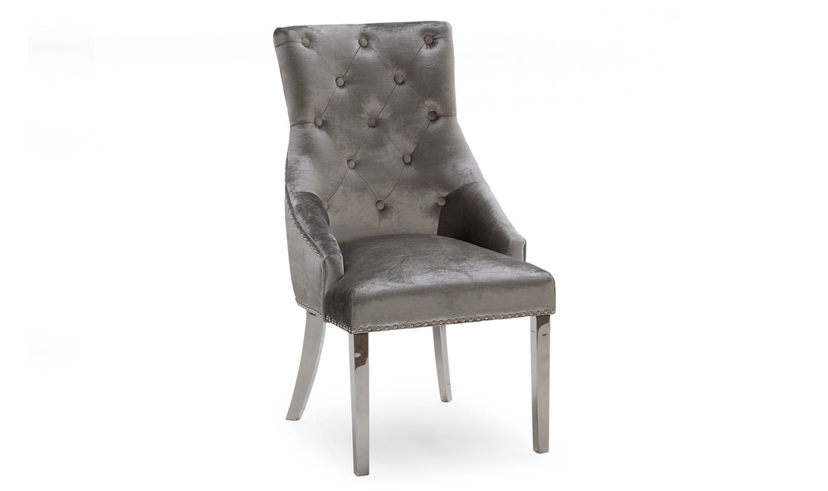 Belvedere Dining Chair Pewter
