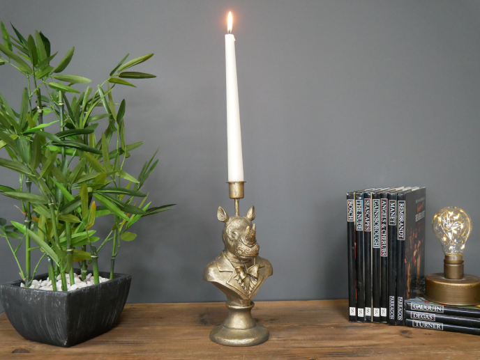 Rhino Candle Holder