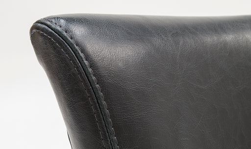 Duke Leather Dining Chair Ink Blue