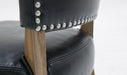 Duke Leather Dining Chair Ink Blue