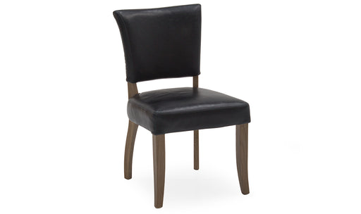 Duke Leather Dining Chair Ink Blue