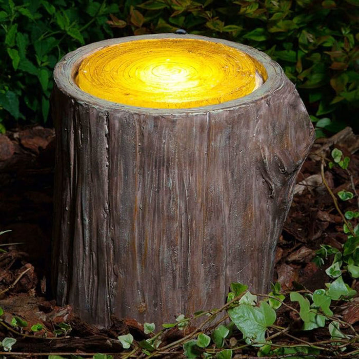 Noma solar woodland decorative tree stump