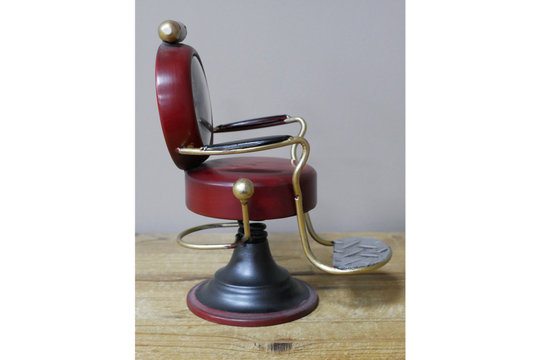 Barbers Chair Clock - Red