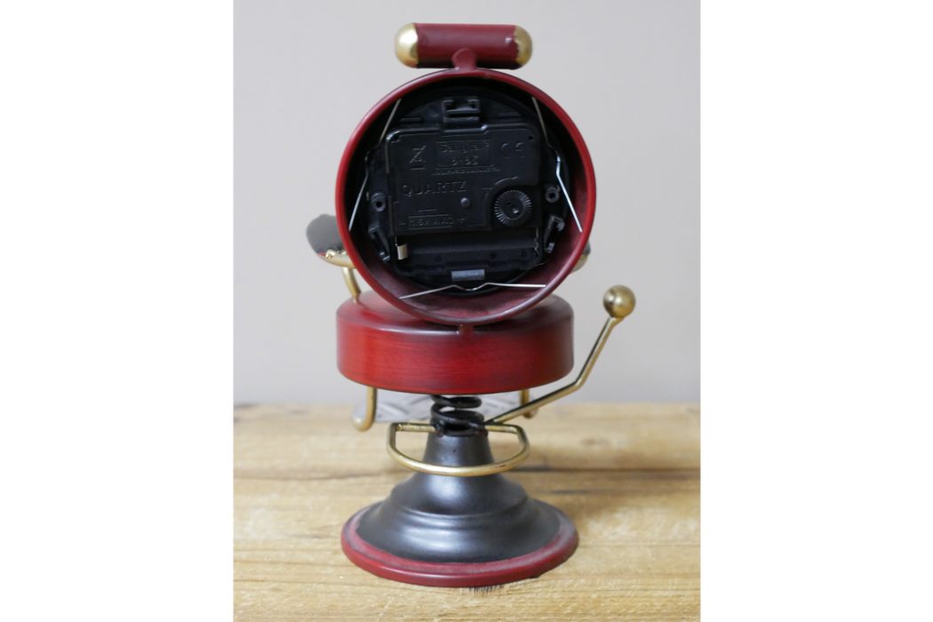 Barbers Chair Clock - Red