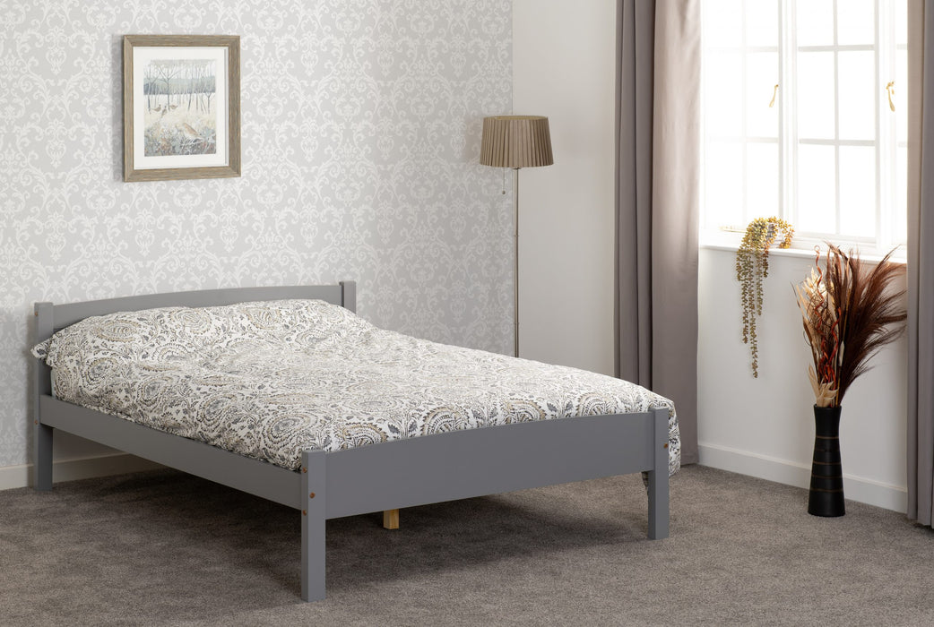 Amber 4'6" Bed in Grey Slate