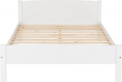 Amber 4'6" Bed White