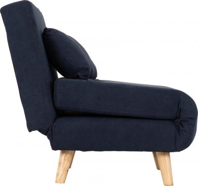 Astoria Chair Bed Navy Blue Fabric