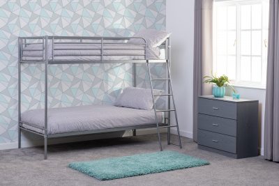 Brandon 3' Bunk Bed Silver