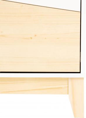 Cody 2 Drawer Bedside White/Pine Effect