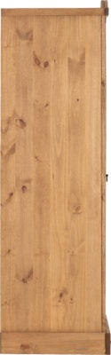 Corona 1 Door Wardrobe Distressed Waxed Pine