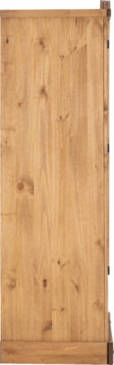 Corona 2 Door 1 Drawer Wardrobe Distressed Waxed Pine