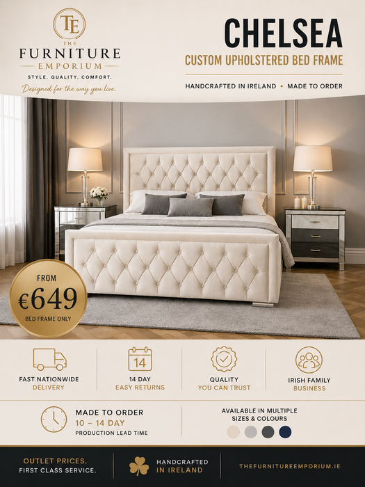 Chelsea Custom Upholstered Bed Frame