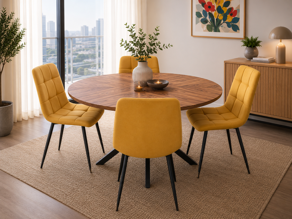 Hendrik 1.2m Round Dining Set