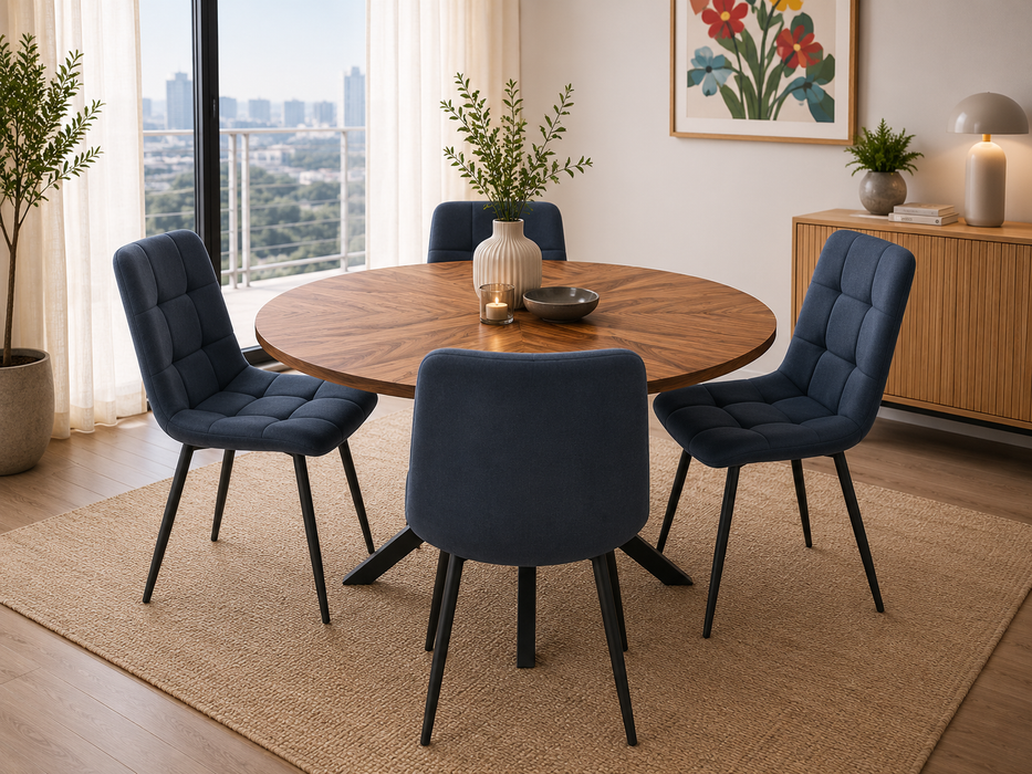 Hendrik 1.2m Round Dining Set