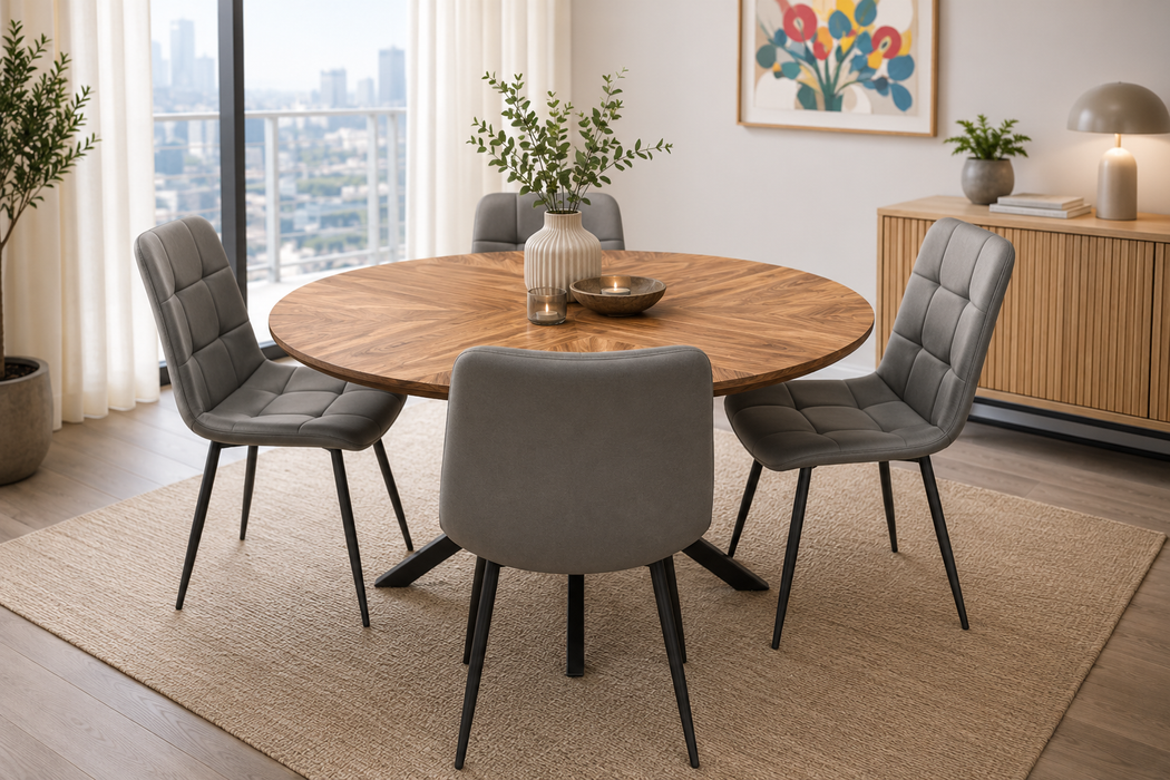 Hendrik 1.2m Round Dining Set