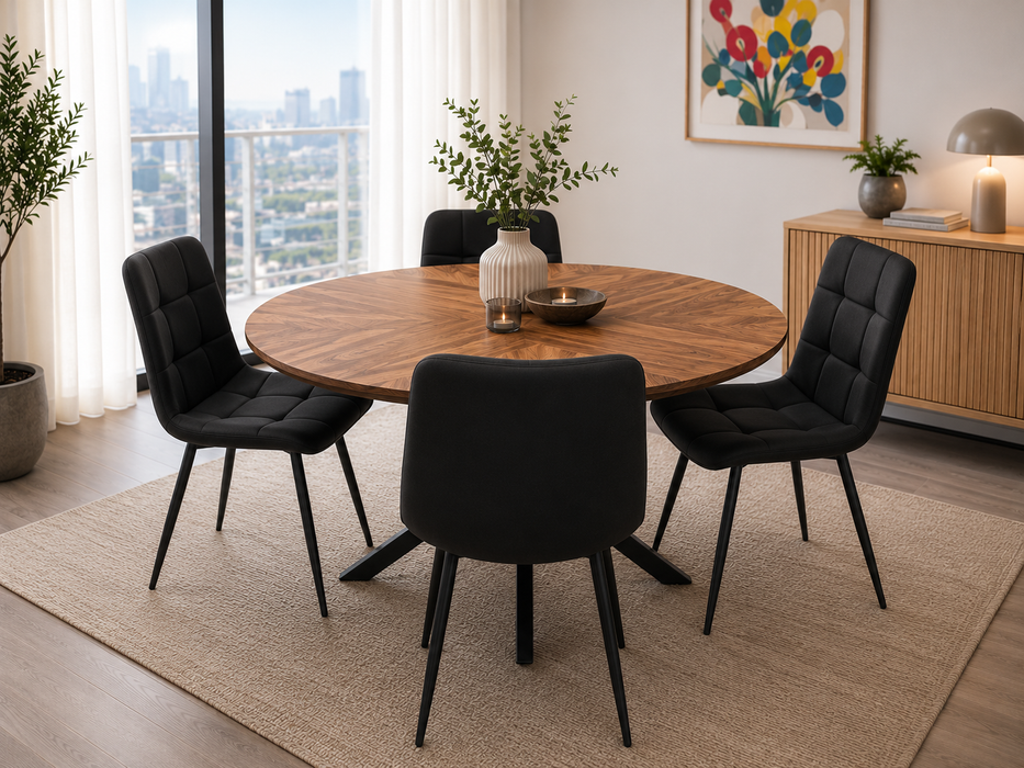 Hendrik 1.2m Round Dining Set