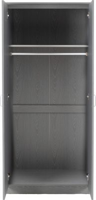 Felix 2 Door Wardrobe Grey