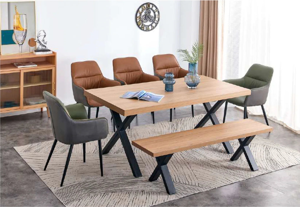 Fredrik Dining Table X-Leg - 1.8 Metre