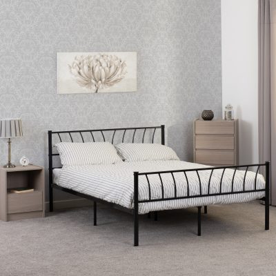 Harlow 4'6" Bed Black