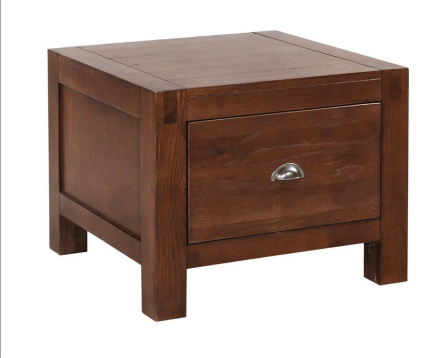 Walnut 1 Drawer Lamp Table