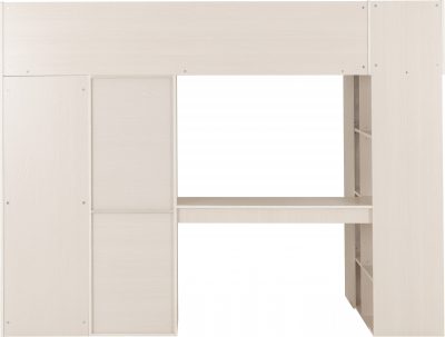 Jupiter High Sleeper Bed White/Grey