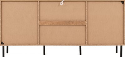 Leon 2 Door 3 Drawer Sideboard Medium Oak Effect