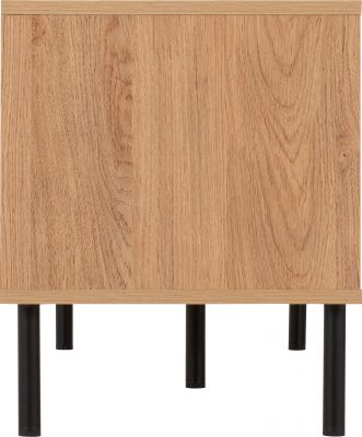 Leon 2 Door TV Unit Medium Oak Effect