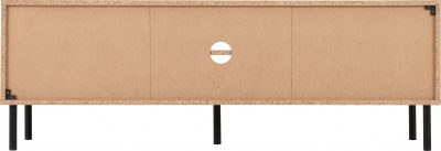 Leon 2 Door TV Unit Medium Oak Effect