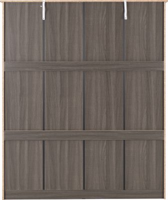 Lisbon 4 Door Wardrobe Black Wood Grain