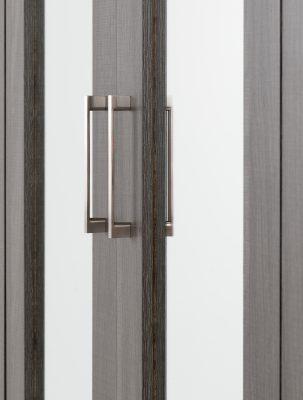 Lisbon 4 Door Wardrobe Black Wood Grain