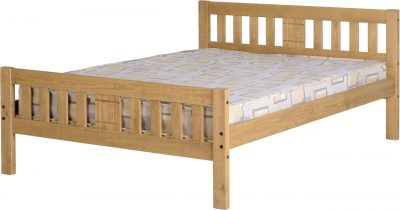 Rio 4'6" Bed Distressed Waxed Pine