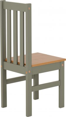 Ludlow 1+4 Dining Set Green/Oak Lacquer