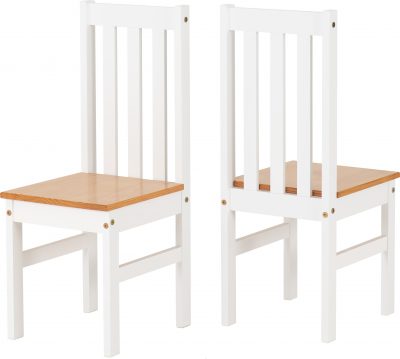 Ludlow 1+6 Dining Set White/Oak Lacquer