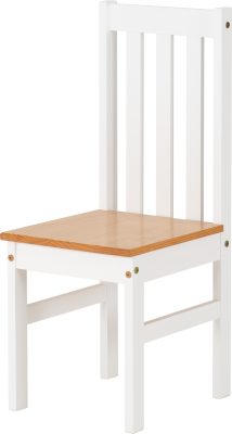 Ludlow 1+6 Dining Set White/Oak Lacquer