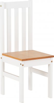 Ludlow 1+6 Dining Set White/Oak Lacquer