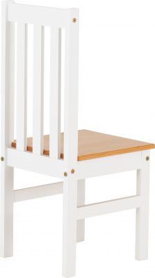 Ludlow 1+6 Dining Set White/Oak Lacquer