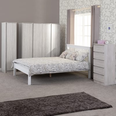 Monaco 4' Bed Low Foot End White